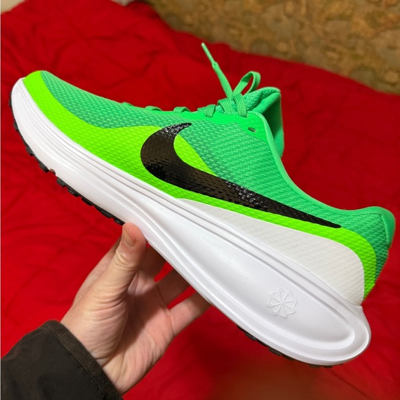 Nike Neon Green and Black Sneakers - Picture 2 of 5